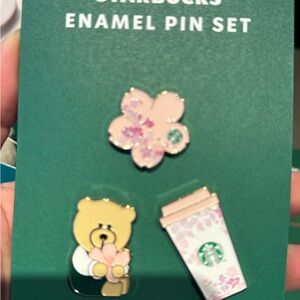Starbucks Pink and Green Enamel Pin 2026